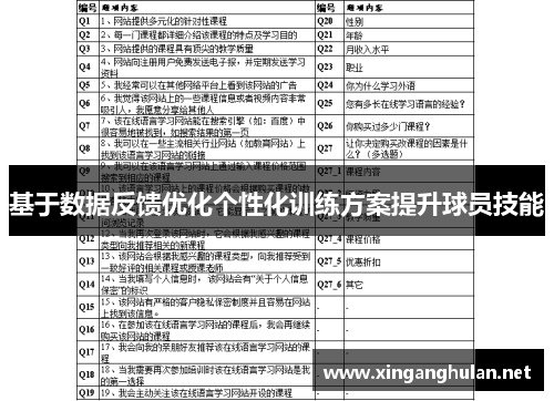 基于数据反馈优化个性化训练方案提升球员技能